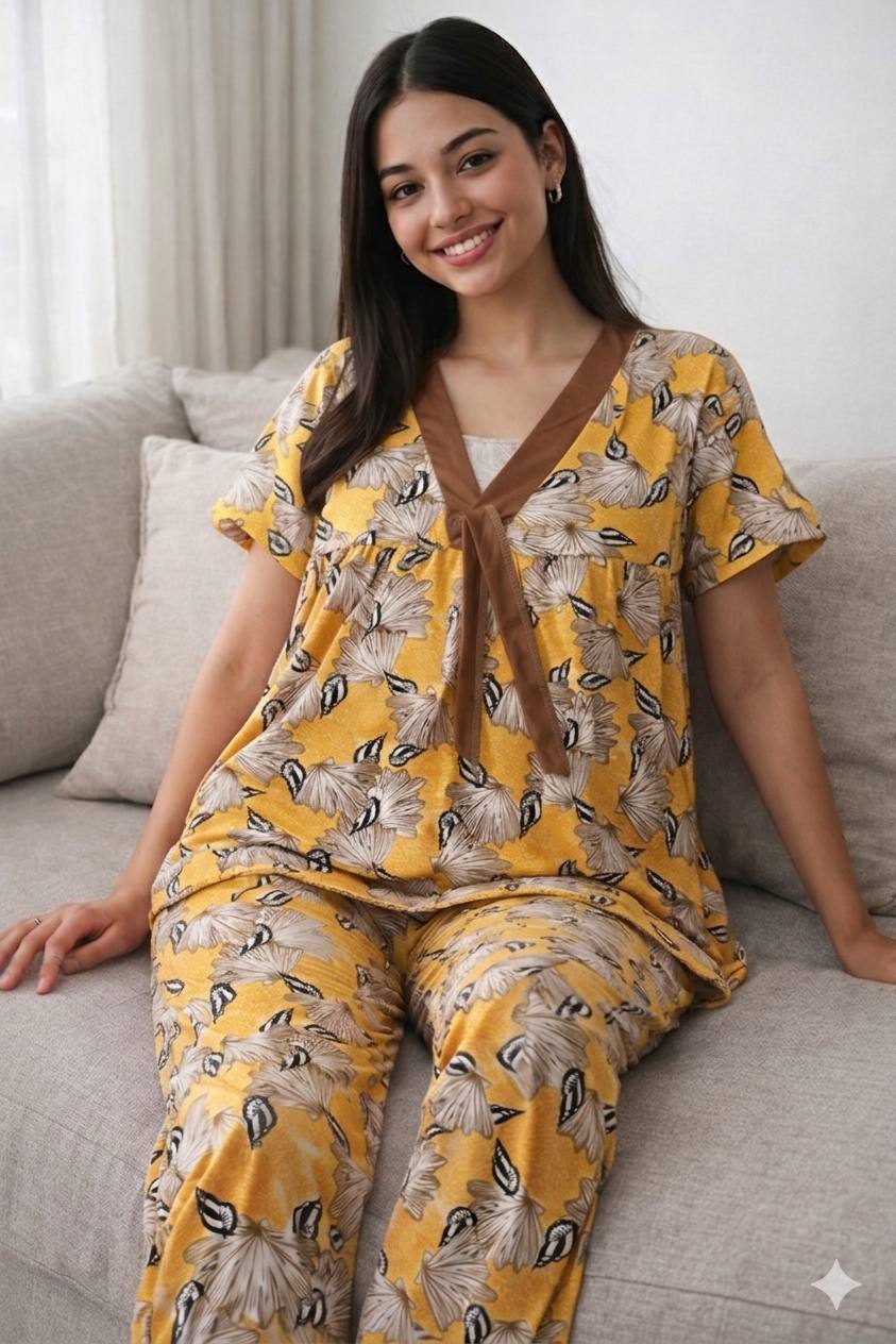 بيجامة قطن مزاريطه